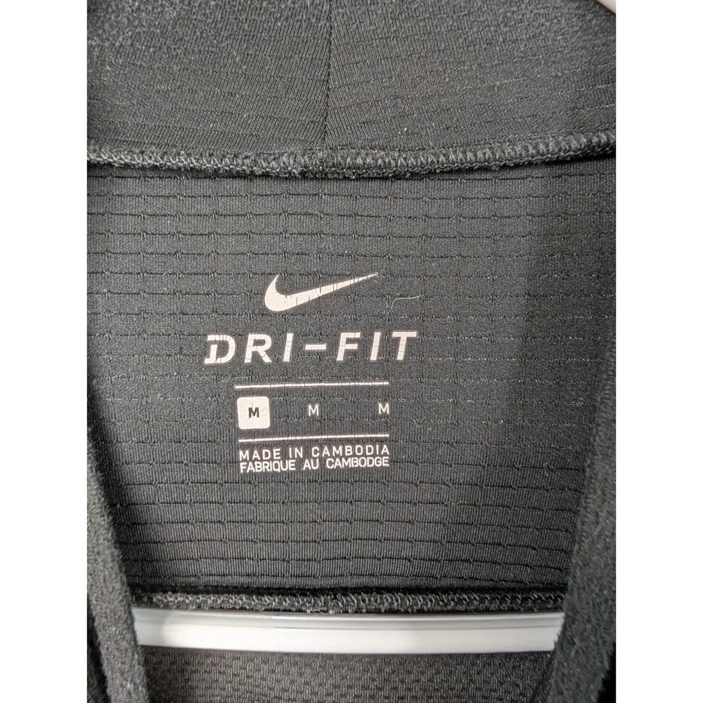Nike Pro Mens Dri-FIT Fleece Training Hoodie Black Medium CZ1501-010